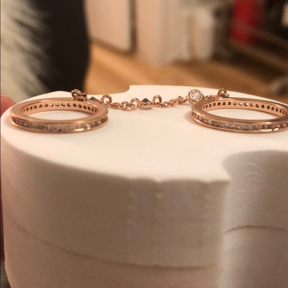 Henri Bendel Rose Gold Double Ring